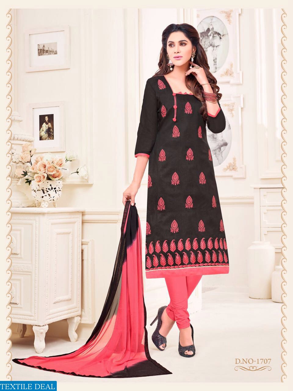 barfi by RR Wholesale chanderi Dress material